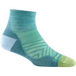 Darn Tough 1/4 Micro Crew UltraLightweight Run Sock Women's in Aqua